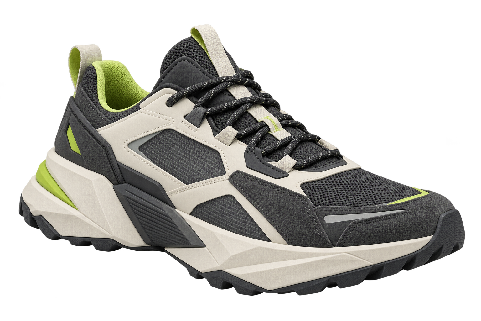 Charcoal and sage sneaker concept from the Alpha Appeal shop edit